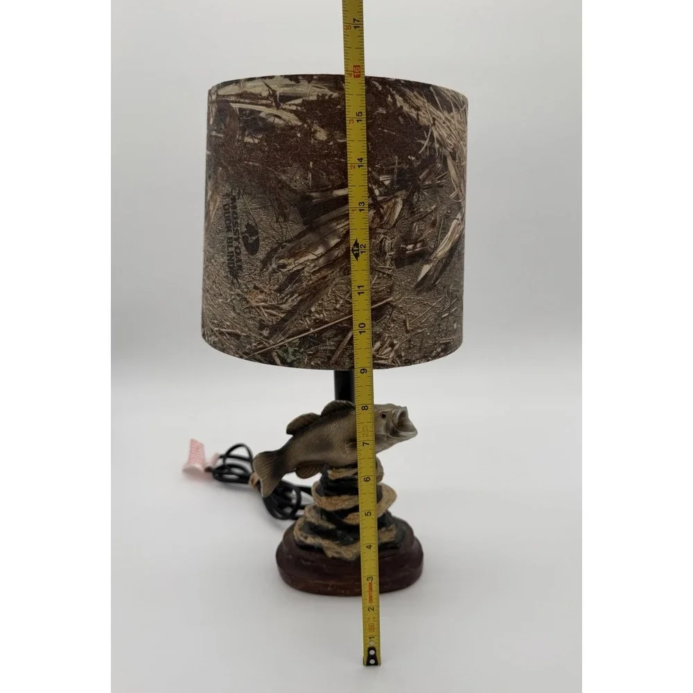 Mossy Oak Large Mouth Bass Table Lamp Camo 